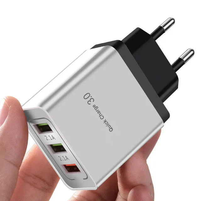 3.0 Smart Fast 3 USB Wall Charger