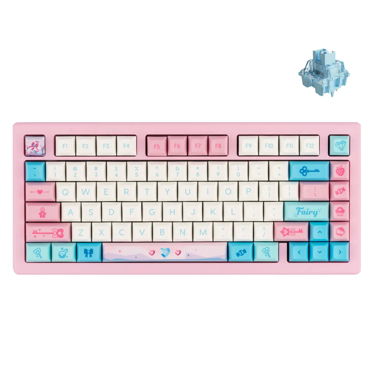 Akko DSA Sylph Potion ACR Pro 75 Gasket Mounted Hot-Swappable Keyboard (Akko Cream Blue V3 Pro - Tactile)