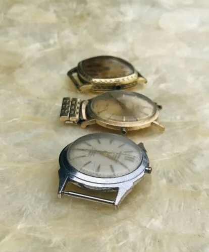 Antique Vintage 14K GF Hamilton, Wittnauer Swiss   Water Shedder Watch Lot of 3