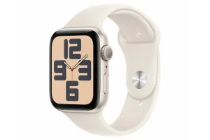 Apple Watch SE GPS | 44mm | Starlight Aluminium Case with Starlight Sport Band M/L