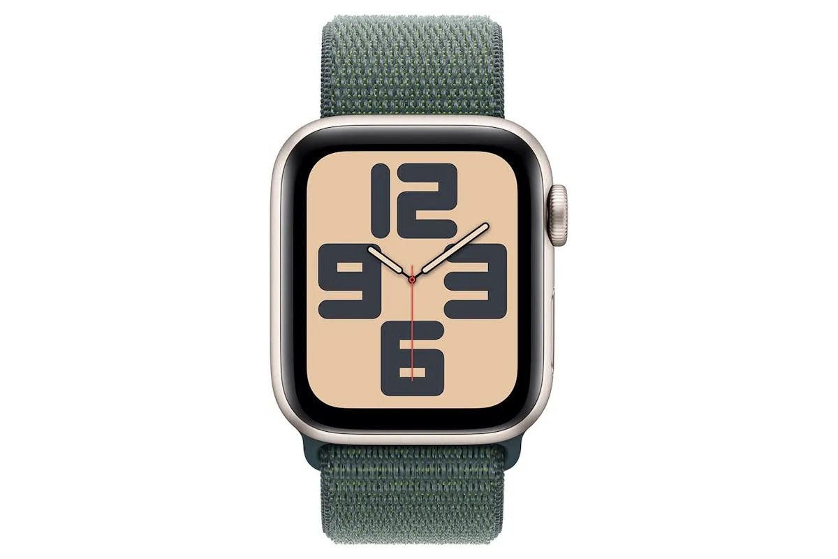 Apple Watch SE GPS   Cellular | 40mm | Starlight Aluminium Case with Lake Green Sport Loop