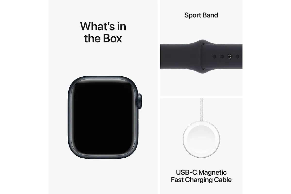 Apple Watch Series 9  | 41mm | Midnight Aluminium Midnight Sport Band M/L