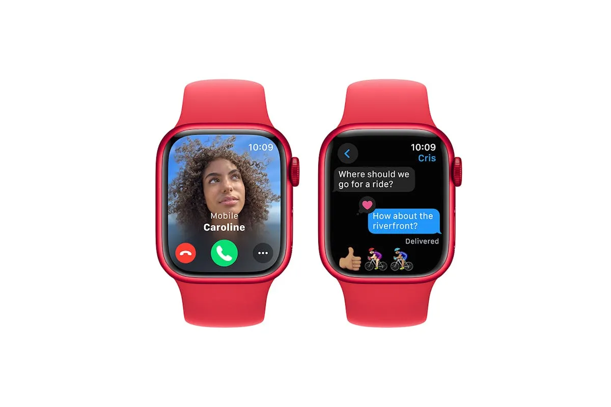 Apple Watch Series 9 | 45mm | Red Aluminium Red Sport Band S/M