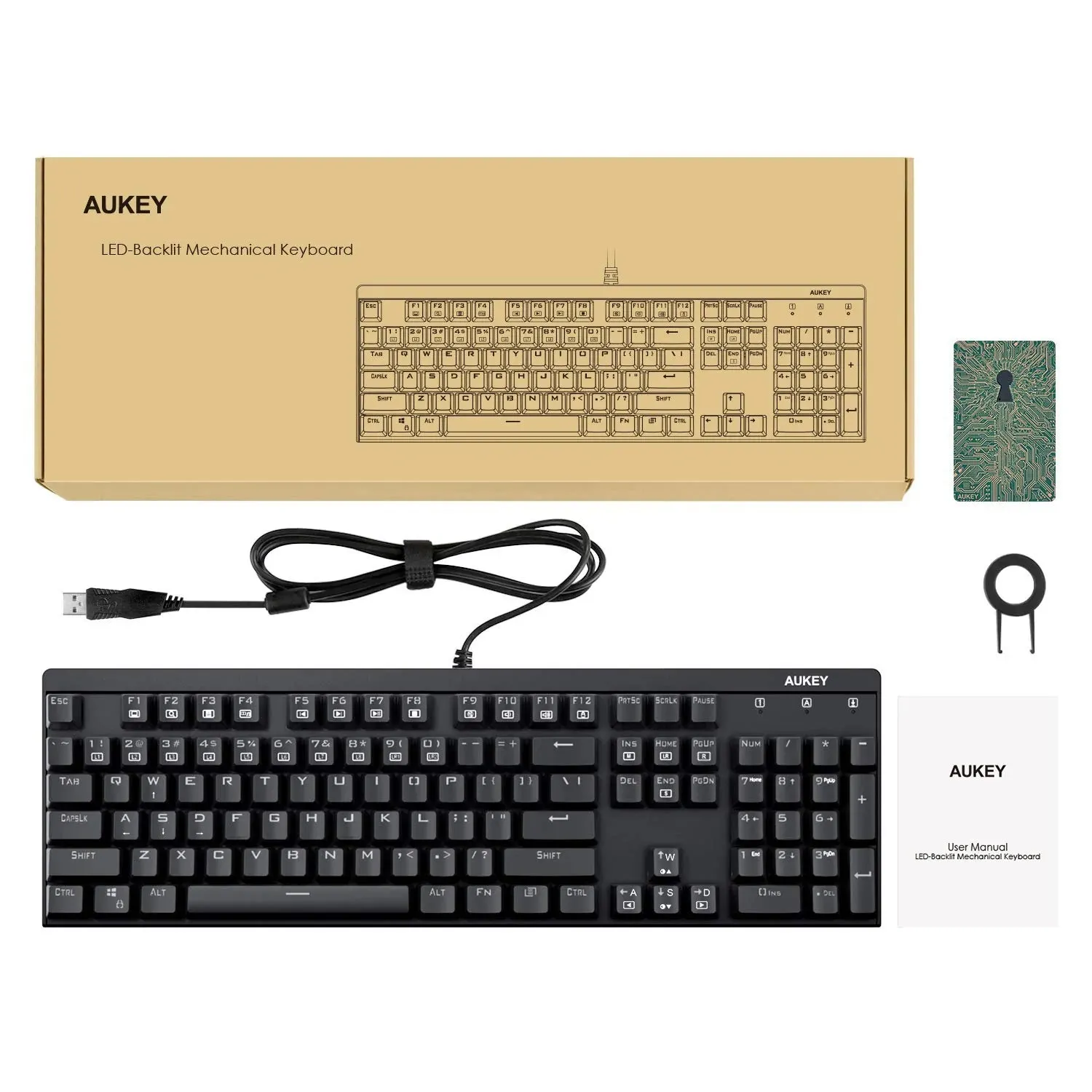 Aukey KM-G6 Mechanical Gaming Keyboard with LED Backlighting