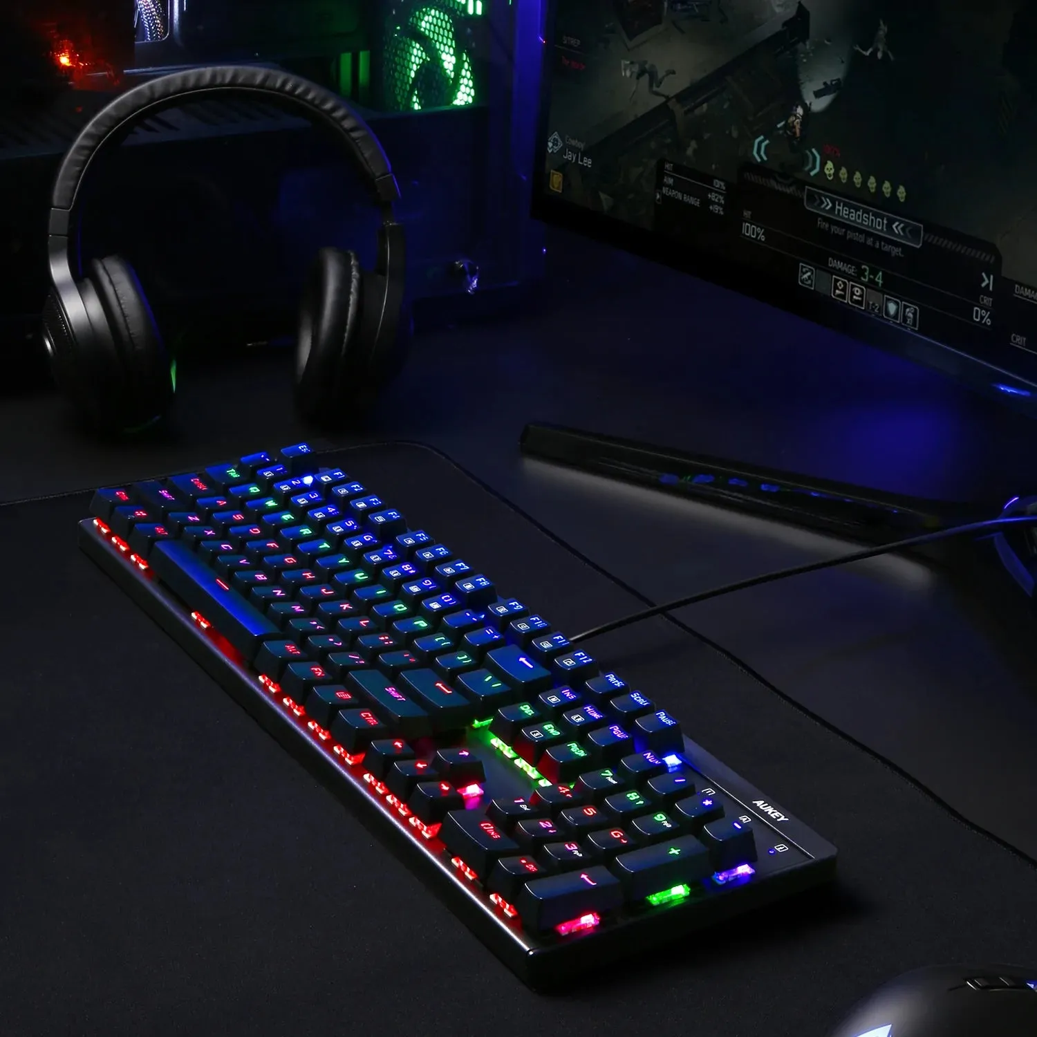 Aukey KM-G6 Mechanical Gaming Keyboard with LED Backlighting