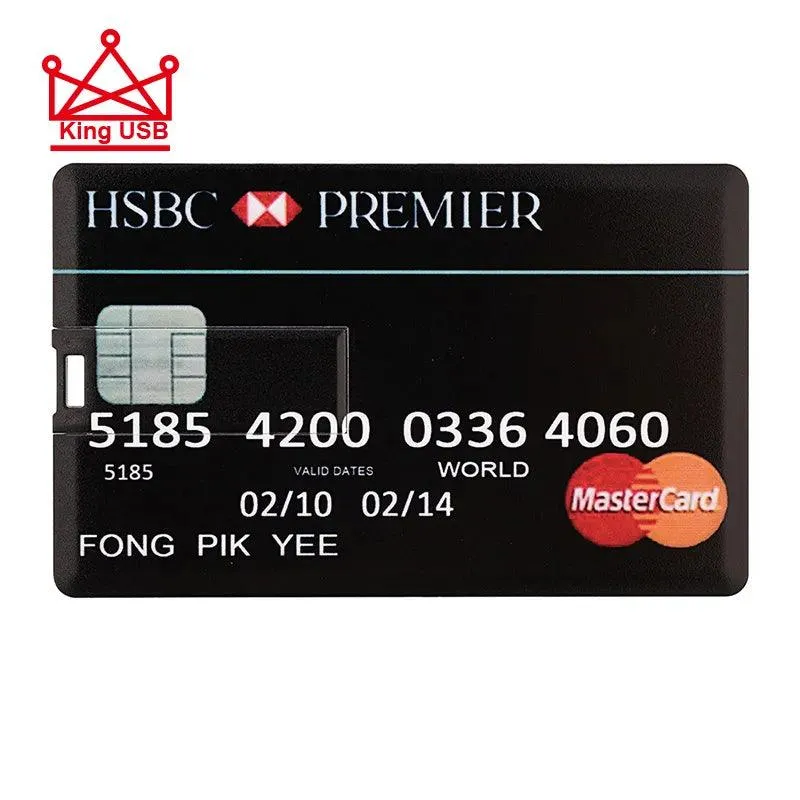 Bank Card Series USB Flash Drive: Stylish Car Key Memory Stick - Fast Data Transfer