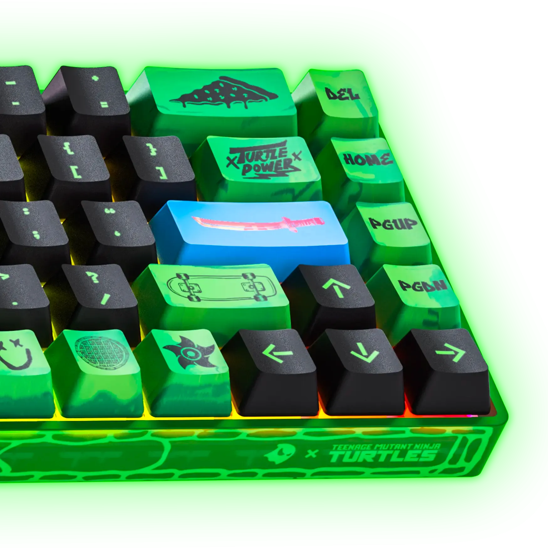 Banshee K68 Magnetic Switch Keyboard - Teenage Mutant Ninja Turtles (4 Colors in 1)