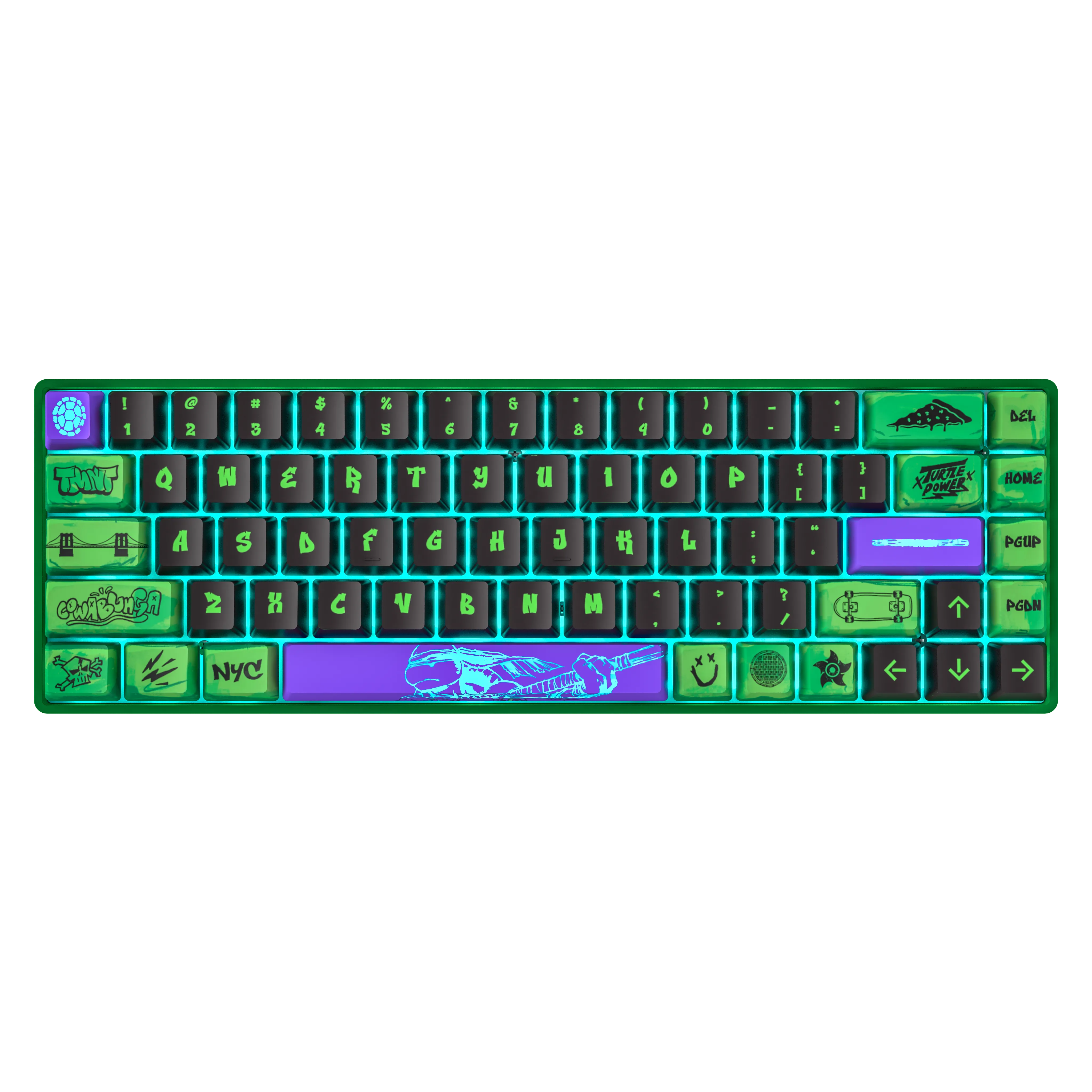 Banshee K68 Magnetic Switch Keyboard - Teenage Mutant Ninja Turtles (4 Colors in 1)