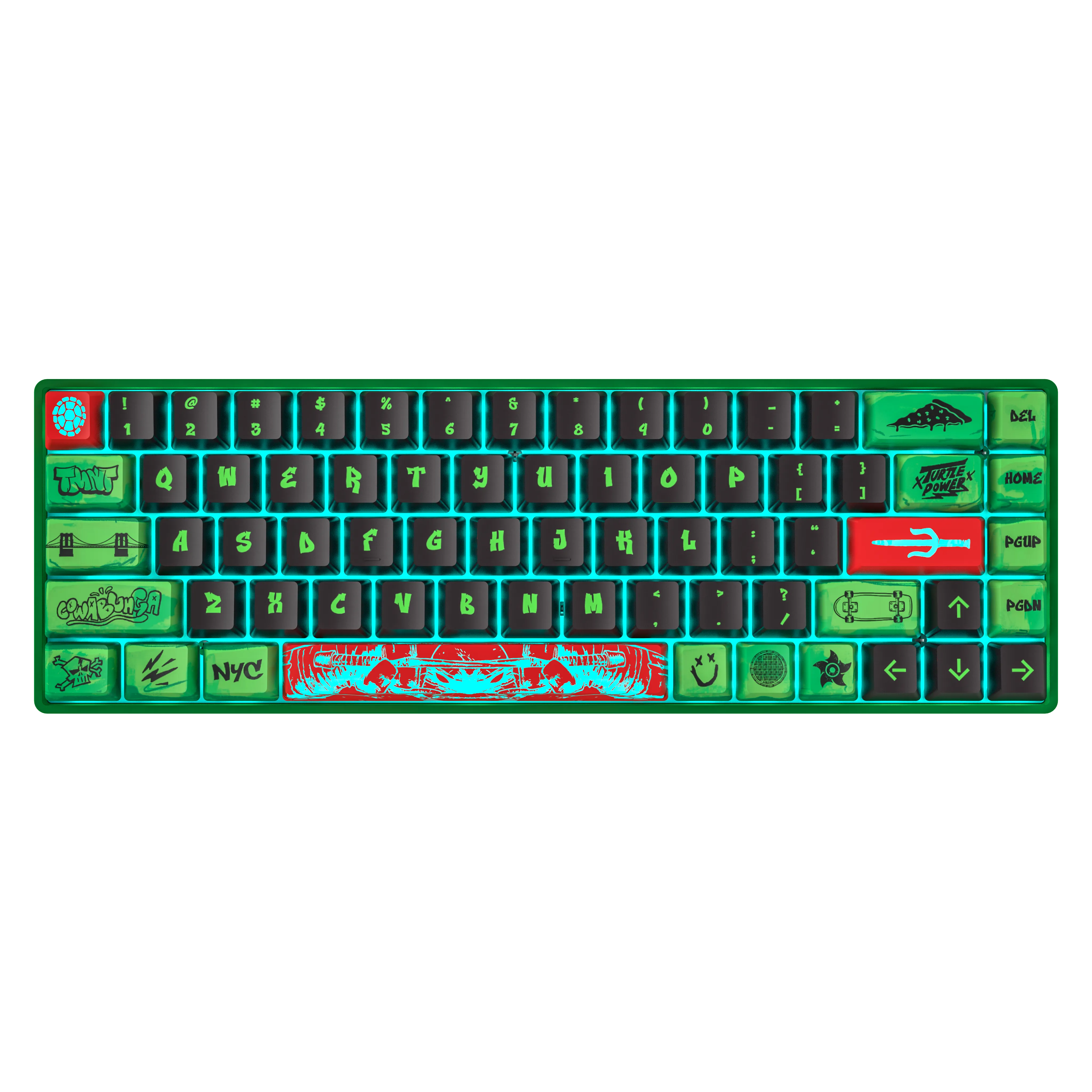 Banshee K68 Magnetic Switch Keyboard - Teenage Mutant Ninja Turtles (4 Colors in 1)