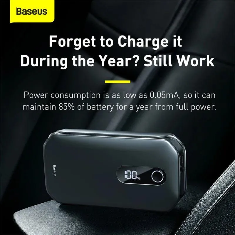 Baseus 12000mAh Emergency Car Jump Starter Power Bank with 1000A Boosting Capacity