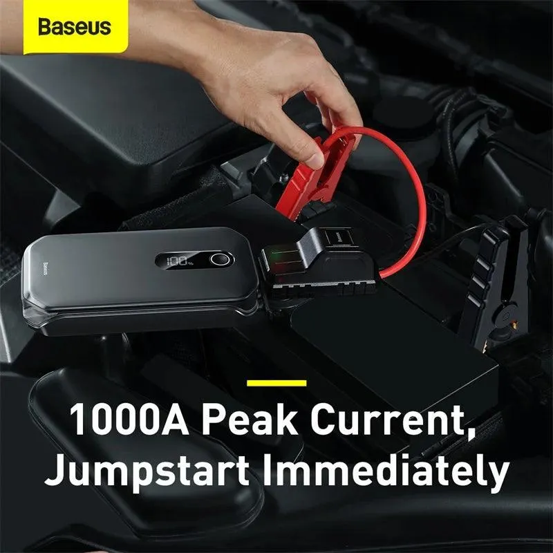 Baseus 12000mAh Emergency Car Jump Starter Power Bank with 1000A Boosting Capacity