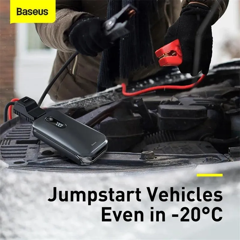 Baseus 12000mAh Emergency Car Jump Starter Power Bank with 1000A Boosting Capacity