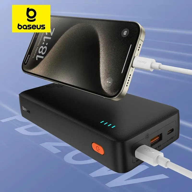 Baseus 20000mAh Fast Charge Power Bank with PD 20W for iPhone 15/14/13/12 Pro Max