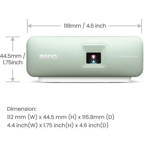 BenQ GV10 100-Lumen WVGA DLP LED Portable Projector