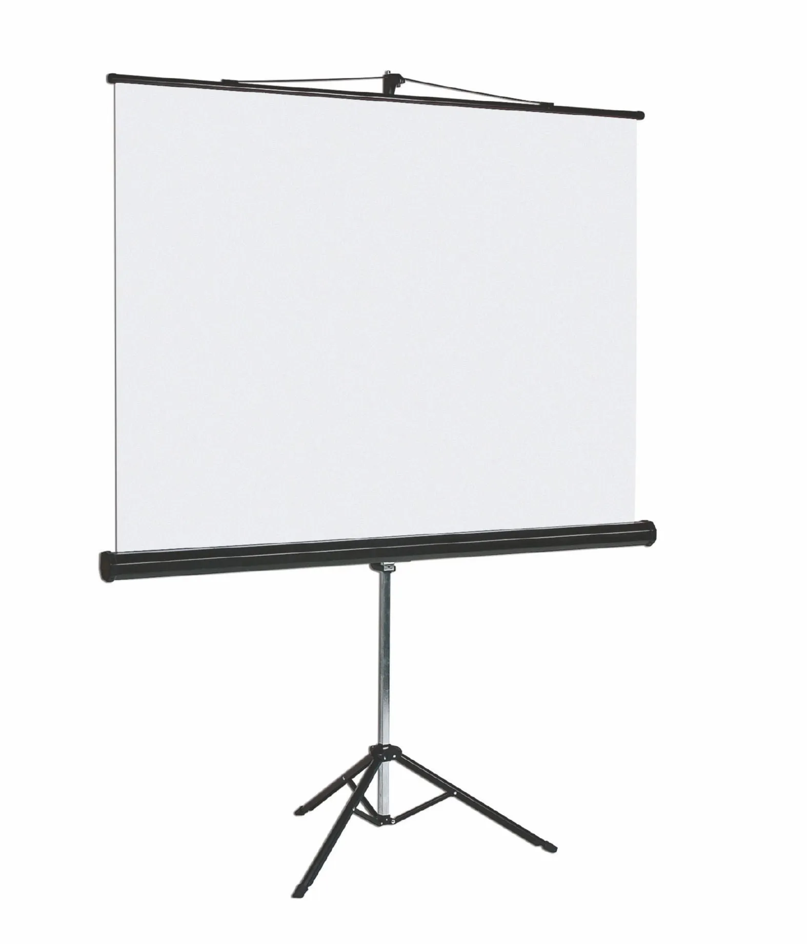 Bi-Office Portable Tripod Projection Screen 1250x1250mm Black Border Black Housing - 9D006028