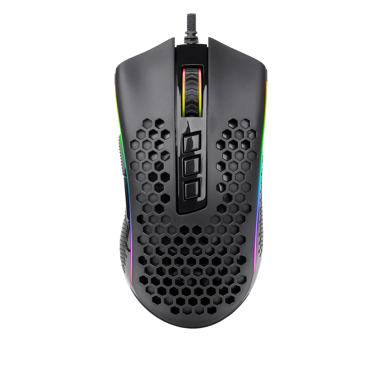 BOLT AXTION M808 Storm RGB Gaming Mouse, 85g Lightweight - 12,400 DPI Sensor, 7 Programmable Buttons, Precise Registration - Super-Lite Cable