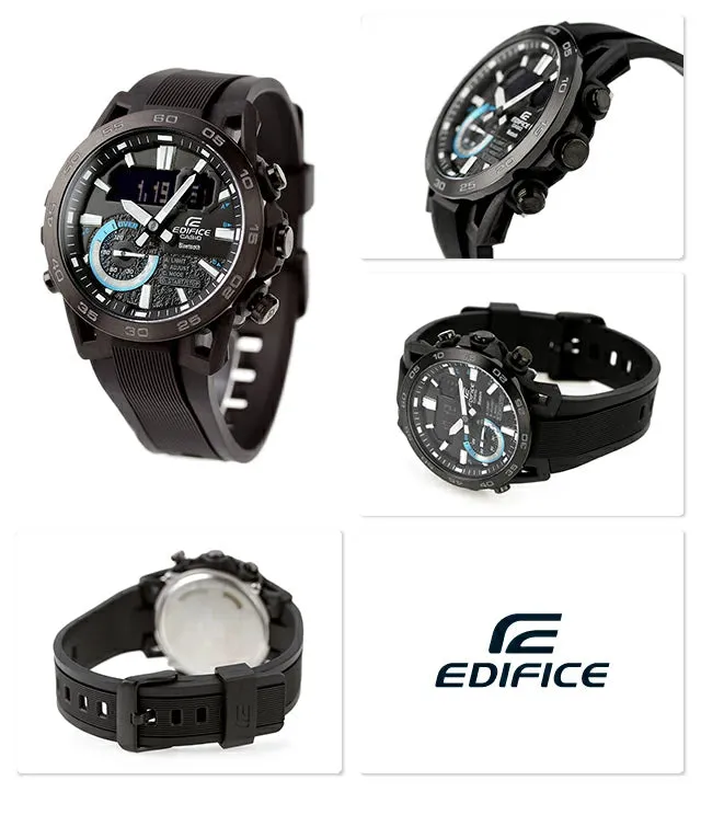 Casio Edifice Mobile Linked Stainless Steel Men's Watch| ECB-40PB-1ADF