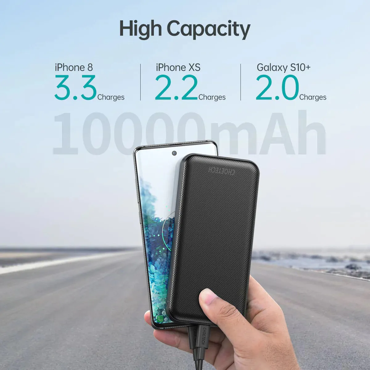 Choetech PD20W 10000mAh Power Bank B627 (Black)