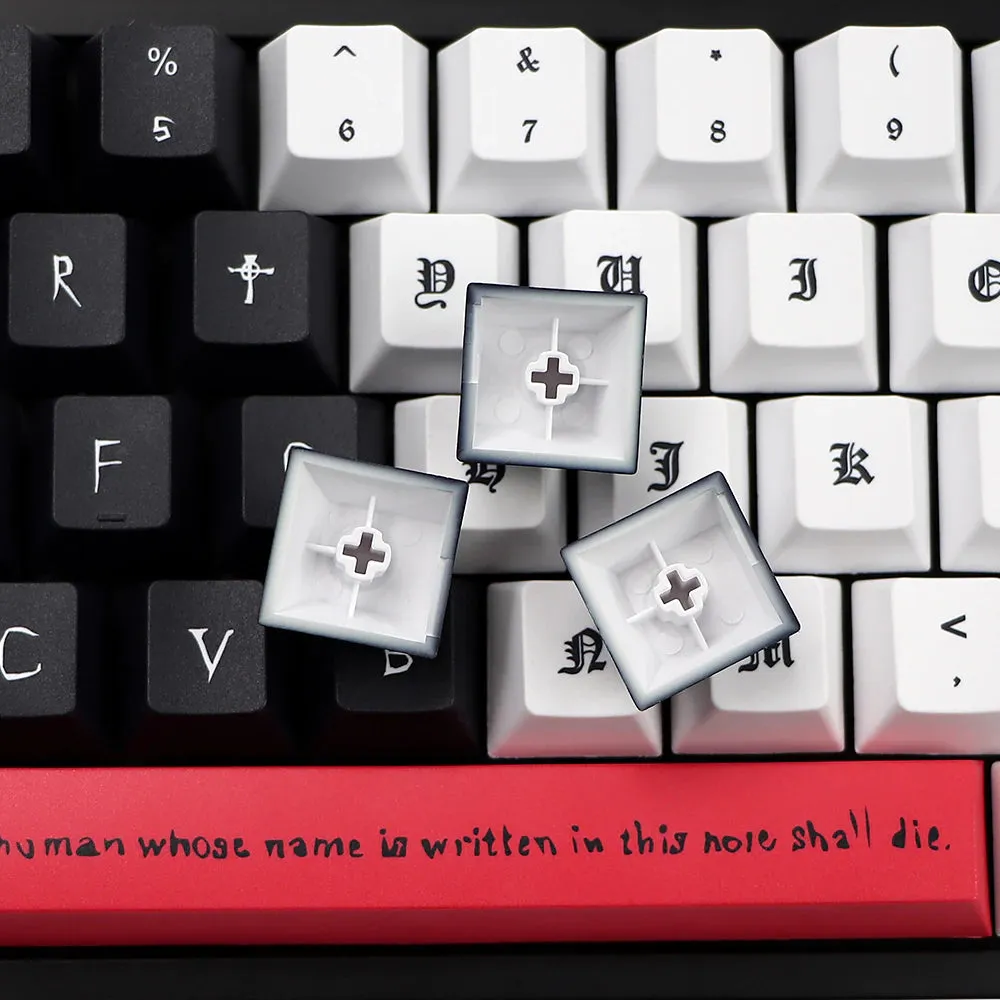 Death Note Keycap Cherry Profile Dye Sub Personalized PBT Keycaps For Mechanical Keyboard