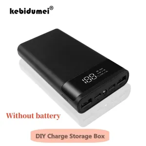 DIY 20000mAh 18650 Power Bank Case with Dual USB & Type C Ports - Customizable Charging Solution for iPhone and Xiaomi