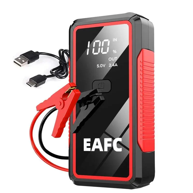 EAFC 12V Portable Car Jump Starter & Power Bank with Emergency Lighting