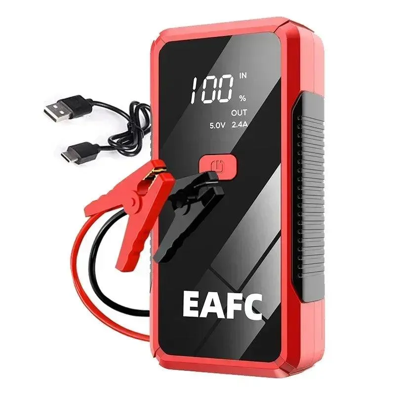 EAFC 12V Portable Car Jump Starter & Power Bank with Emergency Lighting