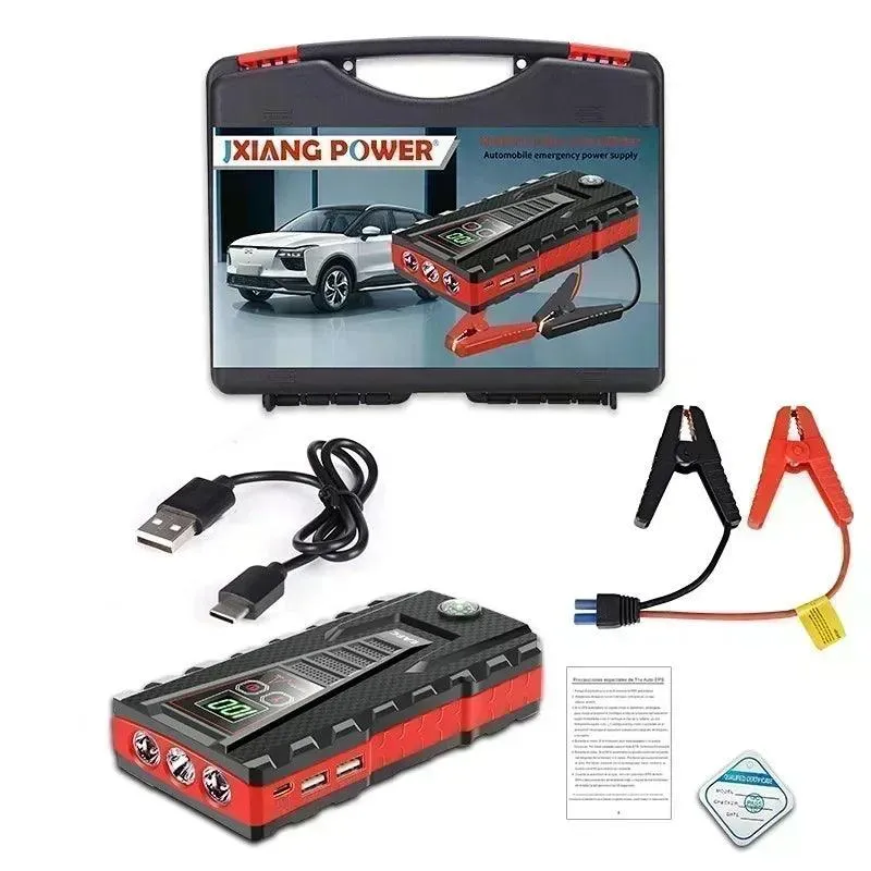 EAFC 12V Portable Car Jump Starter & Power Bank with Emergency Lighting