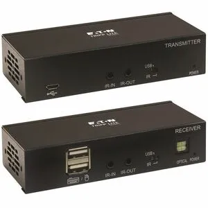 Eaton Tripp Lite Series HDMI over Cat6 Extender Kit, KVM Support, 4K 60Hz, 4:4:4, USB/IR, PoC, HDR, HDCP 2.2, 230 ft., TAA