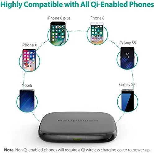 Fast Wireless Charger Qi-Certified 10W Charging Stand