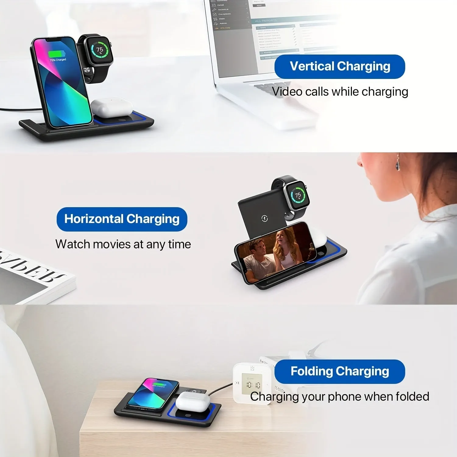 Fast Wireless Charging Dock For IPhone