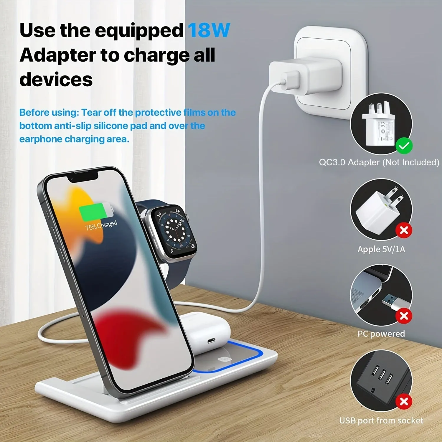 Fast Wireless Charging Dock For IPhone