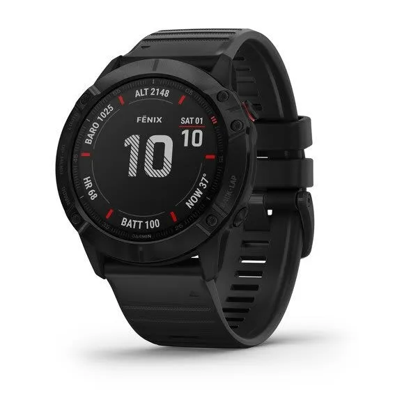 Fenix 6X Pro Black with Black Band