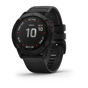 Fenix 6X Pro Black with Black Band