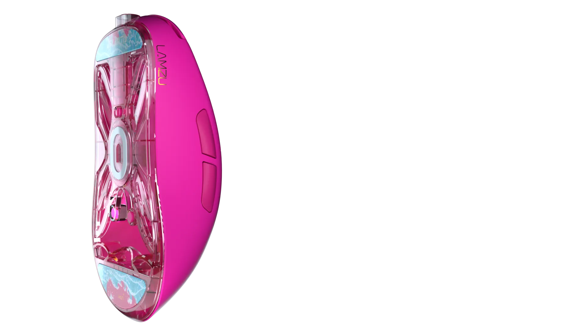 Gaming Mouse Lamzu Atlantis Superlight Wireless Masculine Pink Pixart 3395