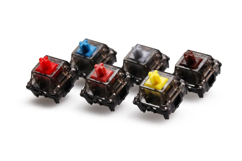 Gateron CAP Black Crystal Switch V2 3pin SMD RGB mx stem switch for mechanical keyboard pre lubed Brown Yellow Silent Red Silver