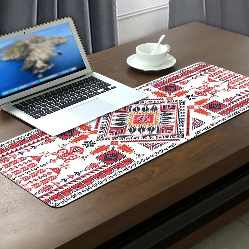 Geometric Pattern Rubber Gaming Mouse Pad Enhance Your Desktop Experience