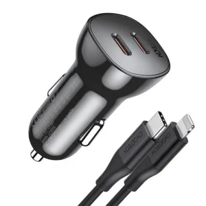 GMTC0008-CL Choetech 36W Metal 2-Port USB-C Car Charger