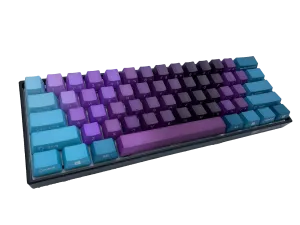 Hayabusa 60% Keyboard - Amethyst Fade