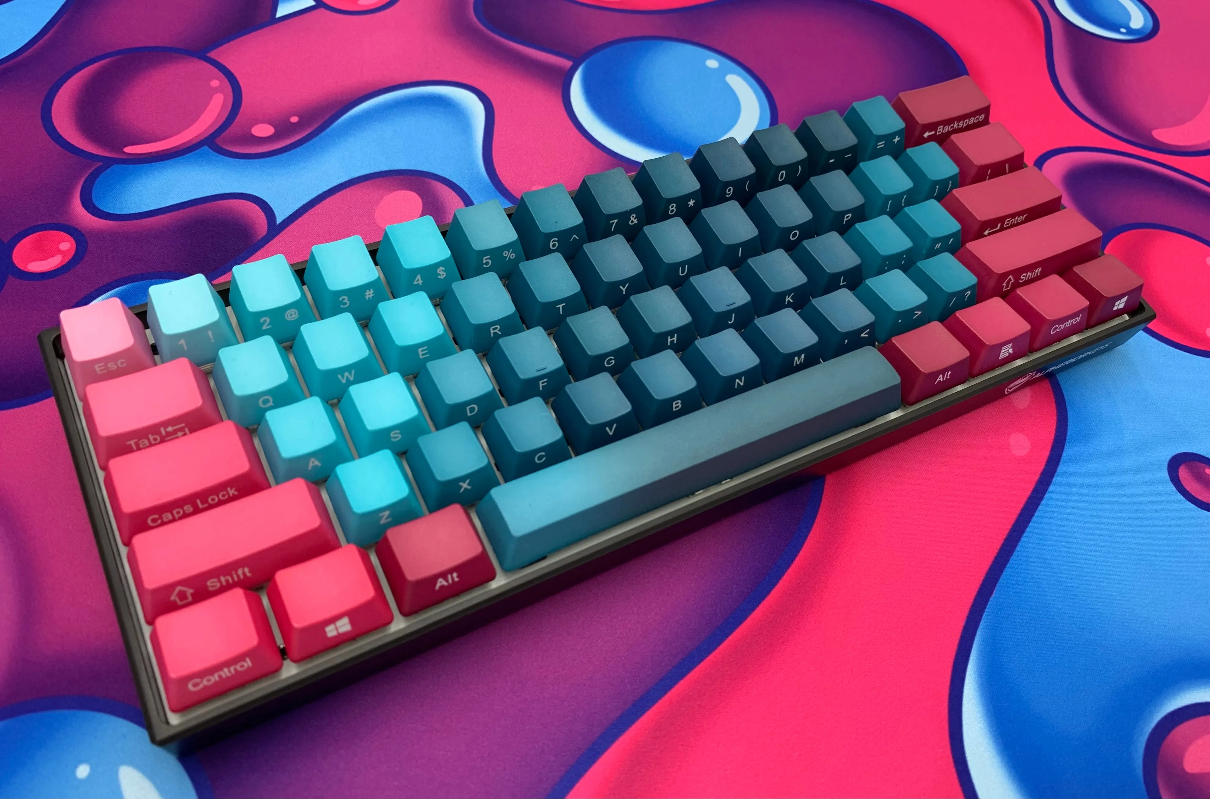 Hayabusa 60% Keyboard - Cotton Candy Fade