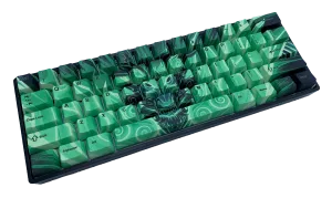 Hayabusa 60% Keyboard - Green Liquid Oni Dragon