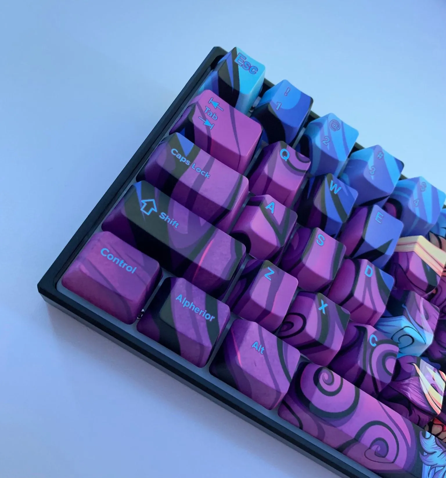 Hayabusa 60% Keyboard - Purple Oni Dragon