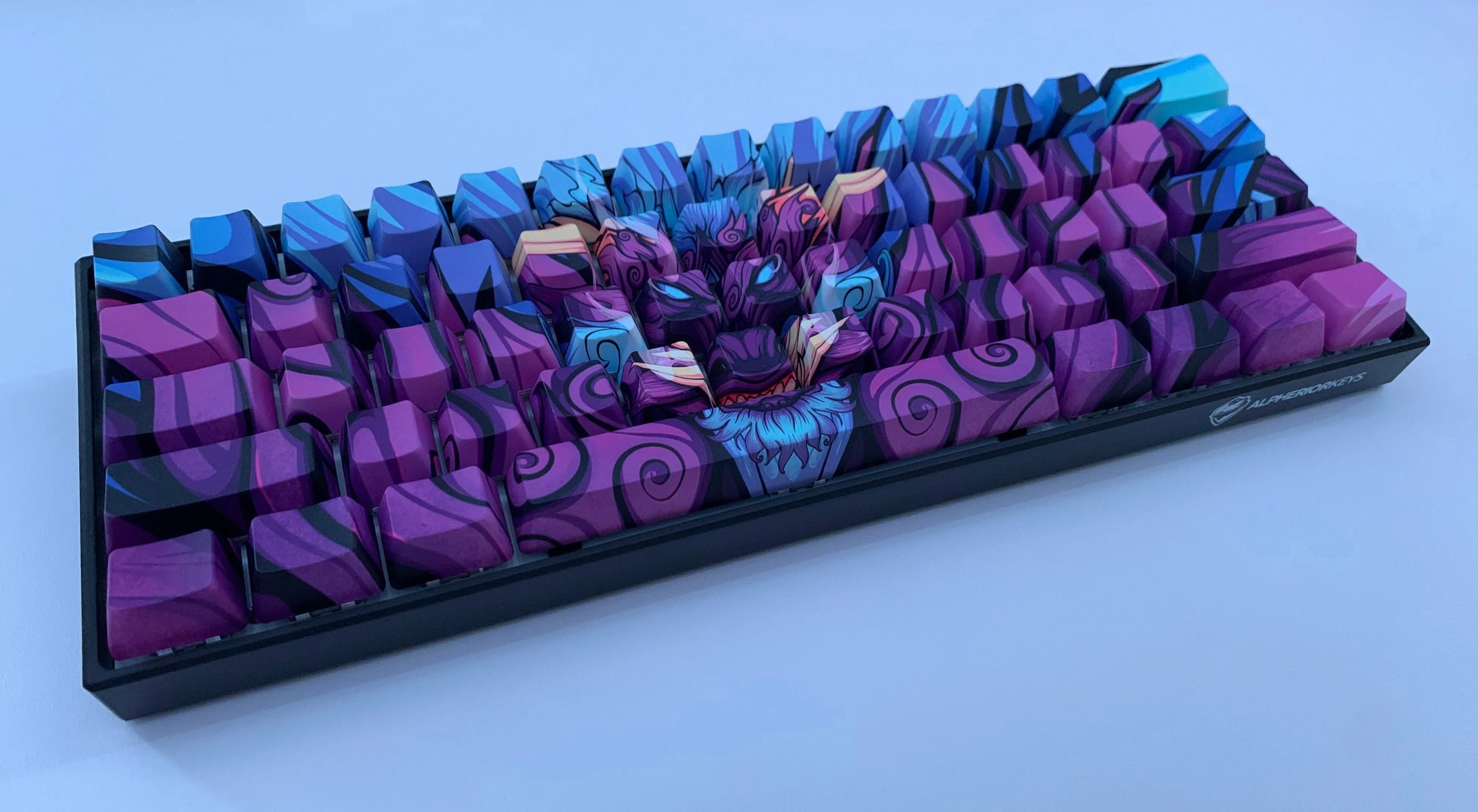 Hayabusa 60% Keyboard - Purple Oni Dragon