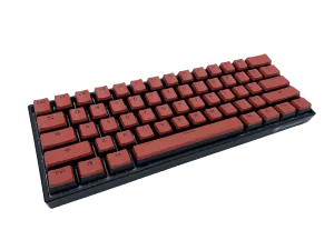 Hayabusa 60% Keyboard - Slayer Pudding (Red & Black)