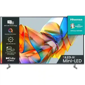 Hisense U6 Series 55U6KQTUK 55" QNED 4K Ultra HD Mini-LED Smart TV - Grey