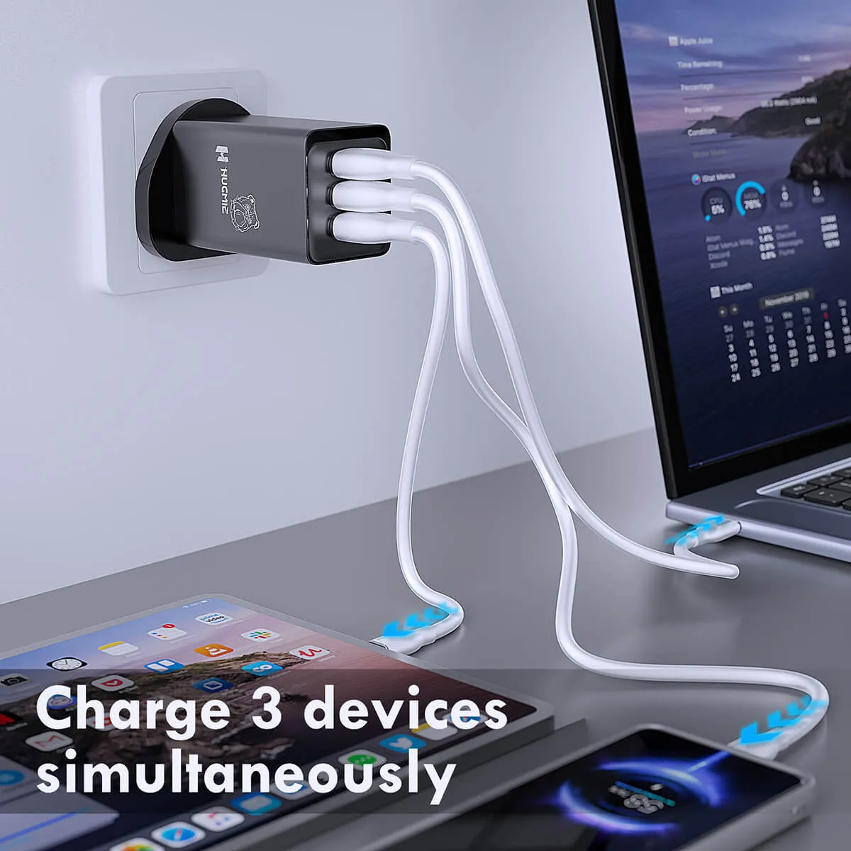 Hugmie® FP-65W GaN USB C Fast Charger