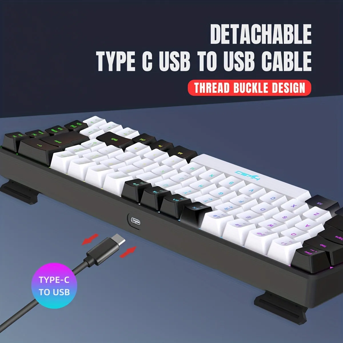 HXSJ New Thin Film Wired Game Keyboard Elevate Your Typing Experience