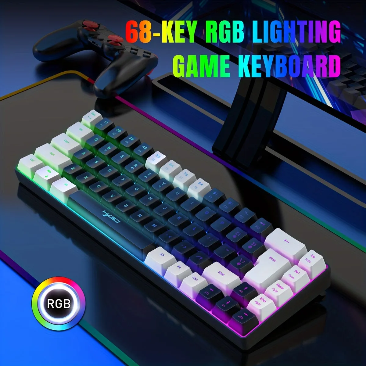 HXSJ New Thin Film Wired Game Keyboard Elevate Your Typing Experience