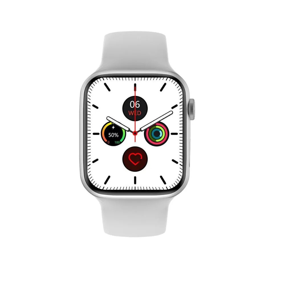 iCruze Pronto Crysta  BT Calling Smartwatch (White-Silver)