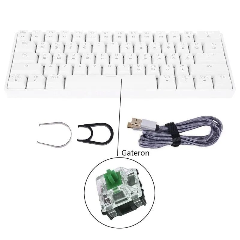 Key Mechanical Keyboard With USB Wired LED