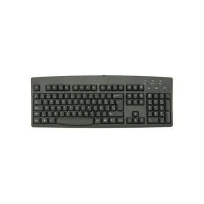 Keyboard SimplyPlugo Brand by Solidtek - Standard US English Black Wired USB Keyboard